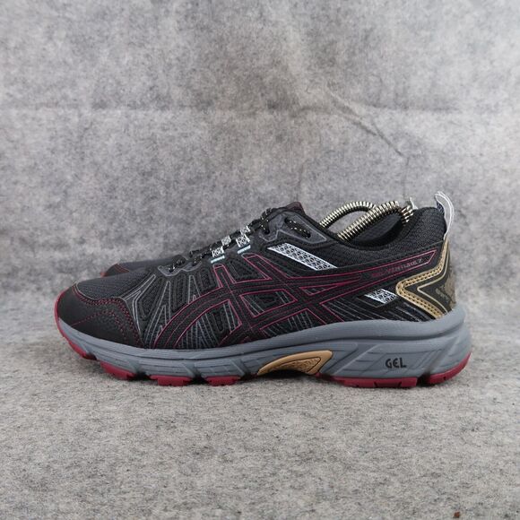 Asics Shoes Womens 8.5 Athletic Trainers Trail Running Gel Venture 7 Active Gray - Picture 4 of 13